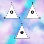 تست هوش: مثلث و اعداد درون و پیرامون